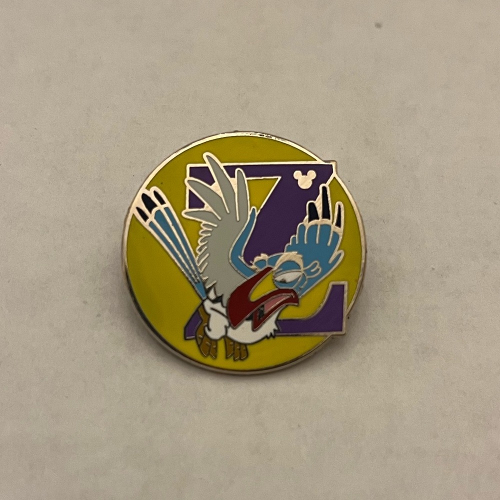 Disney Z is for Zazu The Lion King Alphabet Letter Z Hidden Mickey Pin